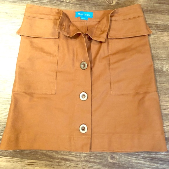 MIH button-up utility A line skirt - Picture 1 of 3